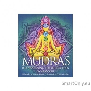 Mudras for Awakening the Energy Body meditacinės kortos ir knyga US Games Systems 8