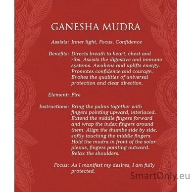 Mudras: For Awakening The Five Elements kortos US Games Systems 3