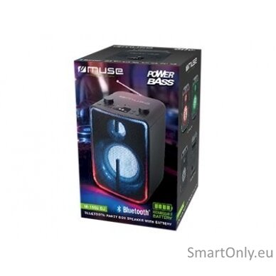 Muse Bluetooth Party Box Speaker with Battery M-1802DJ 60 W, Wireless connection, Black, Bluetooth 4