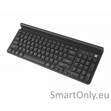 Natec Keyboard Felimare NKL-1973  Keyboard Wireless Multimedia keys; Low profile keyboard US 415 g 2.4 GHz, Bluetooth Black