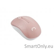 Natec Mouse, Toucan, Wireless, 1600 DPI, Optical, Pink-White Natec Mouse Pink/White Wireless