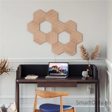 Nanoleaf Elements Wood Look Hexagons Expansion Pack (3 panels) 3