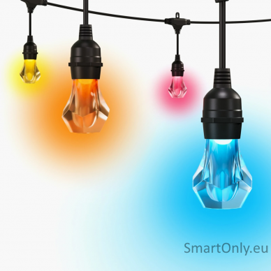 Nanoleaf Essentials Matter Smart Multicolour Outdoor String Lights Starter Kit 15m|Nanoleaf