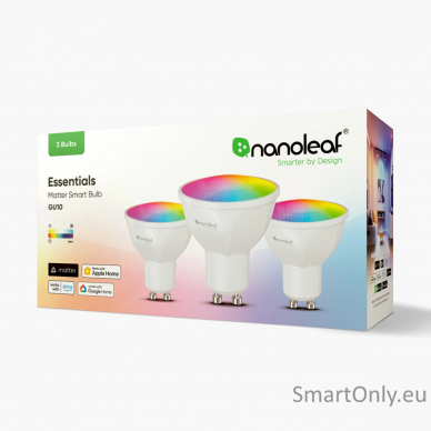 Nanoleaf Essentials Smart GU10 Bulb Matter 5W 400Lm RGBCW, 3pcs pack 2