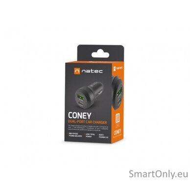 Natec Car Charger Coney Black 3