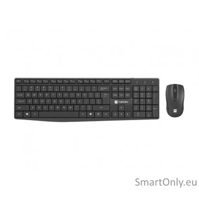 Natec Keyboard and Mouse   Squid 2in1 Bundle Keyboard and Mouse Set Wireless US Wireless connection Black