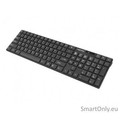 Natec Keyboard and Mouse  Stringray 2in1 Bundle Keyboard and Mouse Set Wireless Batteries included US Wireless connection Black 2