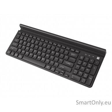 Natec Keyboard Felimare NKL-1973  Keyboard Wireless Multimedia keys; Low profile keyboard US 415 g 2.4 GHz, Bluetooth Black 5