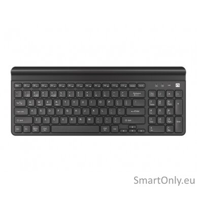 Natec Keyboard Felimare NKL-1973  Keyboard Wireless Multimedia keys; Low profile keyboard US 415 g 2.4 GHz, Bluetooth Black 1