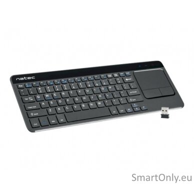 Natec Keyboard NKL-0968 Turbo Slim Keyboard with Trackpad Wireless US 400 g USB Type-A Black 5