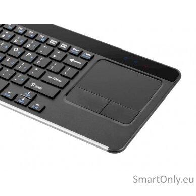 Natec Keyboard NKL-0968 Turbo Slim Keyboard with Trackpad Wireless US 400 g USB Type-A Black 4