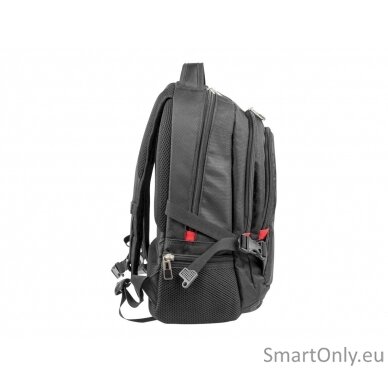 Natec Laptop Backpack Merino NTO-1703 Black, 15.6 ", Shoulder strap, Backpack 12