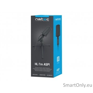 Natec | Microphone | NMI-1236 Asp | Black | Wired 8