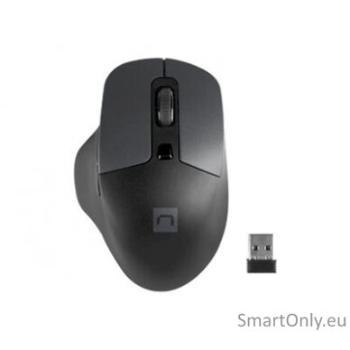 Natec Mouse, BlackBird 2, Silent, Wireless, 1600 DPI, Optical, Black Natec Mouse Black/Gray Wireless 6