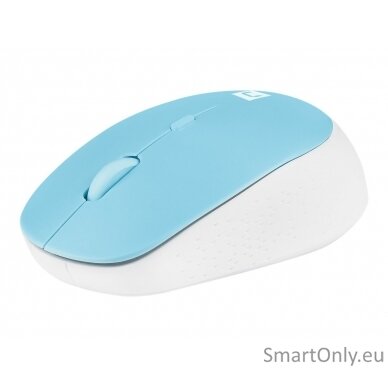 Natec Mouse Harrier 2 	Wireless White/Blue Bluetooth 5