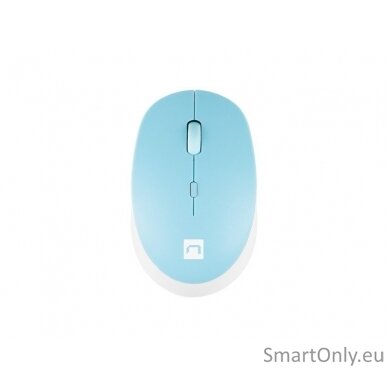 Natec Mouse Harrier 2 	Wireless White/Blue Bluetooth