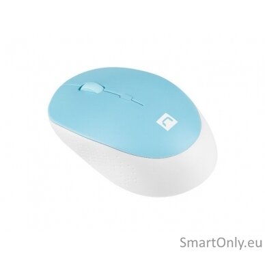 Natec Mouse Harrier 2 	Wireless White/Blue Bluetooth 2