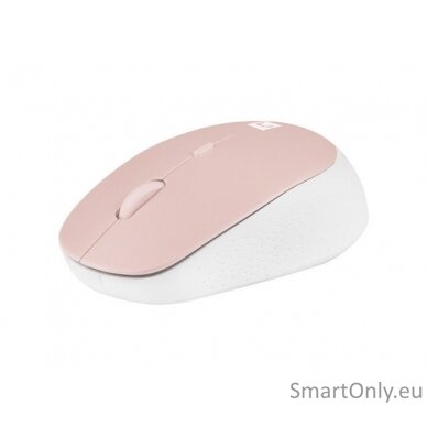 Natec Mouse Harrier 2 	Wireless White/Pink Bluetooth 1