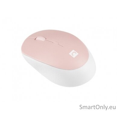 Natec Mouse Harrier 2 	Wireless White/Pink Bluetooth 2