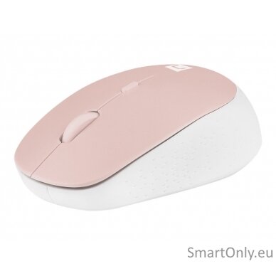 Natec Mouse Harrier 2 	Wireless White/Pink Bluetooth 5