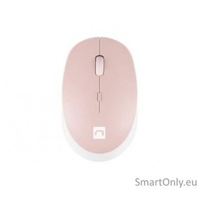 Natec Mouse Harrier 2 	Wireless White/Pink Bluetooth 9