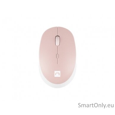 Natec Mouse Harrier 2 	Wireless White/Pink Bluetooth