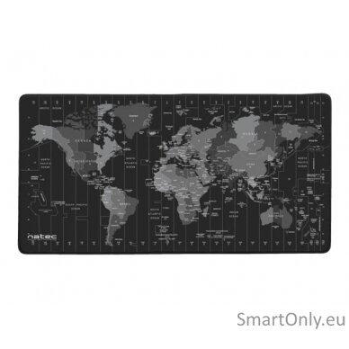 Natec Mouse Pad, Time Zone Map, Maxi, 800x400 mm | Natec | Mouse Pad Maxi | Time Zone Map 5