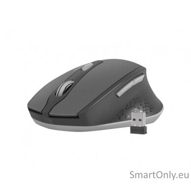 Natec Mouse, Siskin, Silent, Wireless, 2400 DPI, Optical, Black-Grey Natec Mouse Black/Grey Wireless 3