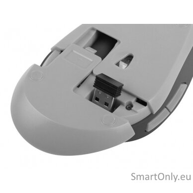 Natec Mouse, Siskin, Silent, Wireless, 2400 DPI, Optical, Black-Grey Natec Mouse Black/Grey Wireless 4