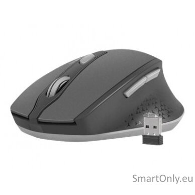 Natec Mouse, Siskin, Silent, Wireless, 2400 DPI, Optical, Black-Grey Natec Mouse Black/Grey Wireless 6