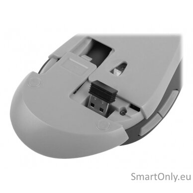 Natec Mouse, Siskin, Silent, Wireless, 2400 DPI, Optical, Black-Grey Natec Mouse Black/Grey Wireless 9