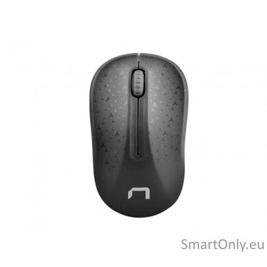 Natec Mouse, Toucan, Wireless, 1600 DPI, Optical, Black-Grey Natec Mouse Black/Grey Wireless 1