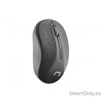 Natec Mouse, Toucan, Wireless, 1600 DPI, Optical, Black-Grey Natec Mouse Black/Grey Wireless