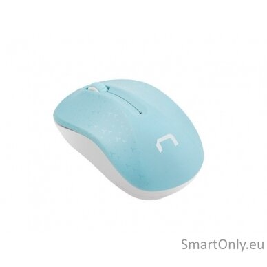 Natec Mouse, Toucan, Wireless, 1600 DPI, Optical, Blue/White Natec Mouse Blue/White Wireless 1