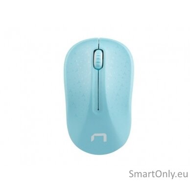 Natec Mouse, Toucan, Wireless, 1600 DPI, Optical, Blue/White Natec Mouse Blue/White Wireless 2