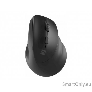 Natec Vertical Mouse Crake 2 Vertical Mouse Bluetooth, 2.4GHz Wireless Black