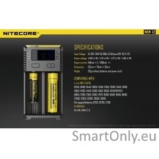 Nitecore New I2 Intellicharger Baterijų įkroviklis