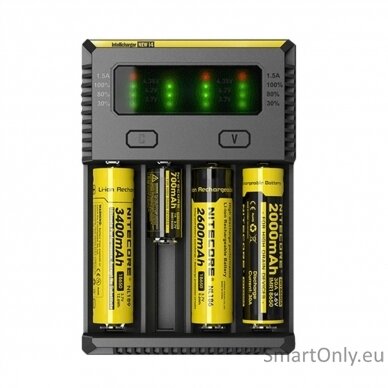 Nitecore Intellicharger New i4 Baterijų įkroviklis 2