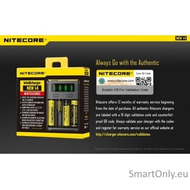 Nitecore Intellicharger New i4 Baterijų įkroviklis 3