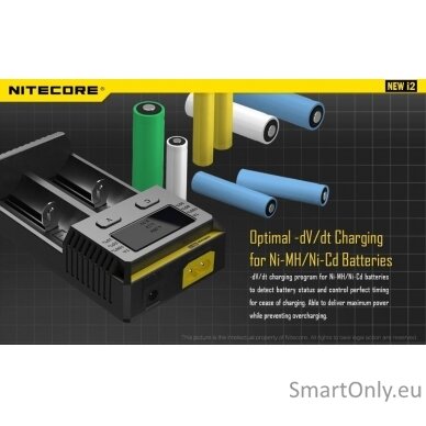 Nitecore New I2 Intellicharger Baterijų įkroviklis  10