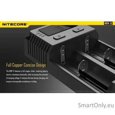 Nitecore New I2 Intellicharger Baterijų įkroviklis  3