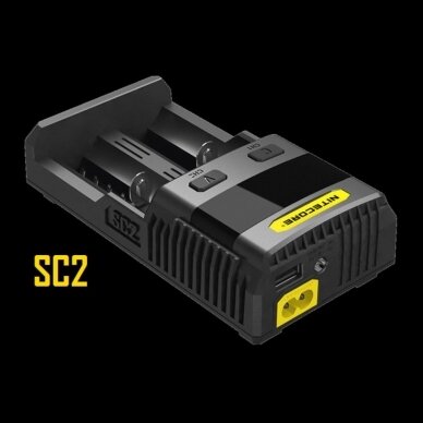 NITECORE SC2 Superb Charger Baterijų įkroviklis 3