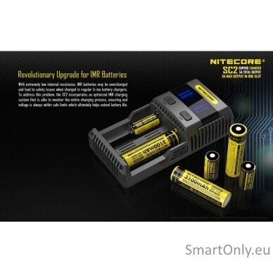 NITECORE SC2 Superb Charger Baterijų įkroviklis 5