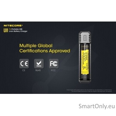 Nitecore UI1 Portable USB Intelligent Universal Baterijų įkroviklis  3