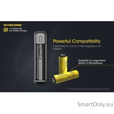 Nitecore UI1 Portable USB Intelligent Universal Baterijų įkroviklis  6