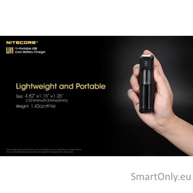 Nitecore UI1 Portable USB Intelligent Universal Baterijų įkroviklis  1