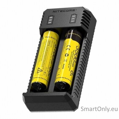 Nitecore UI2 Portable Dual-slot USB Baterijų įkroviklis  1