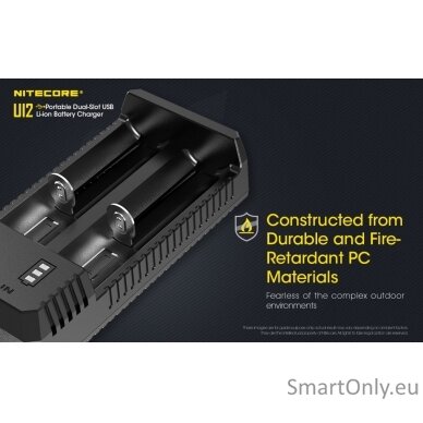 Nitecore UI2 Portable Dual-slot USB Baterijų įkroviklis  7