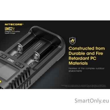 Nitecore UMS2 Intelligent USB Superb Baterijų įkroviklis  5