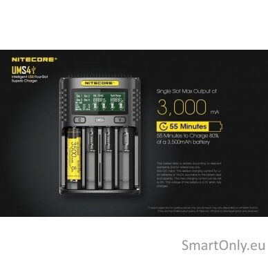 Nitecore UMS4 Intelligent USB Superb Baterijų įkroviklis  6